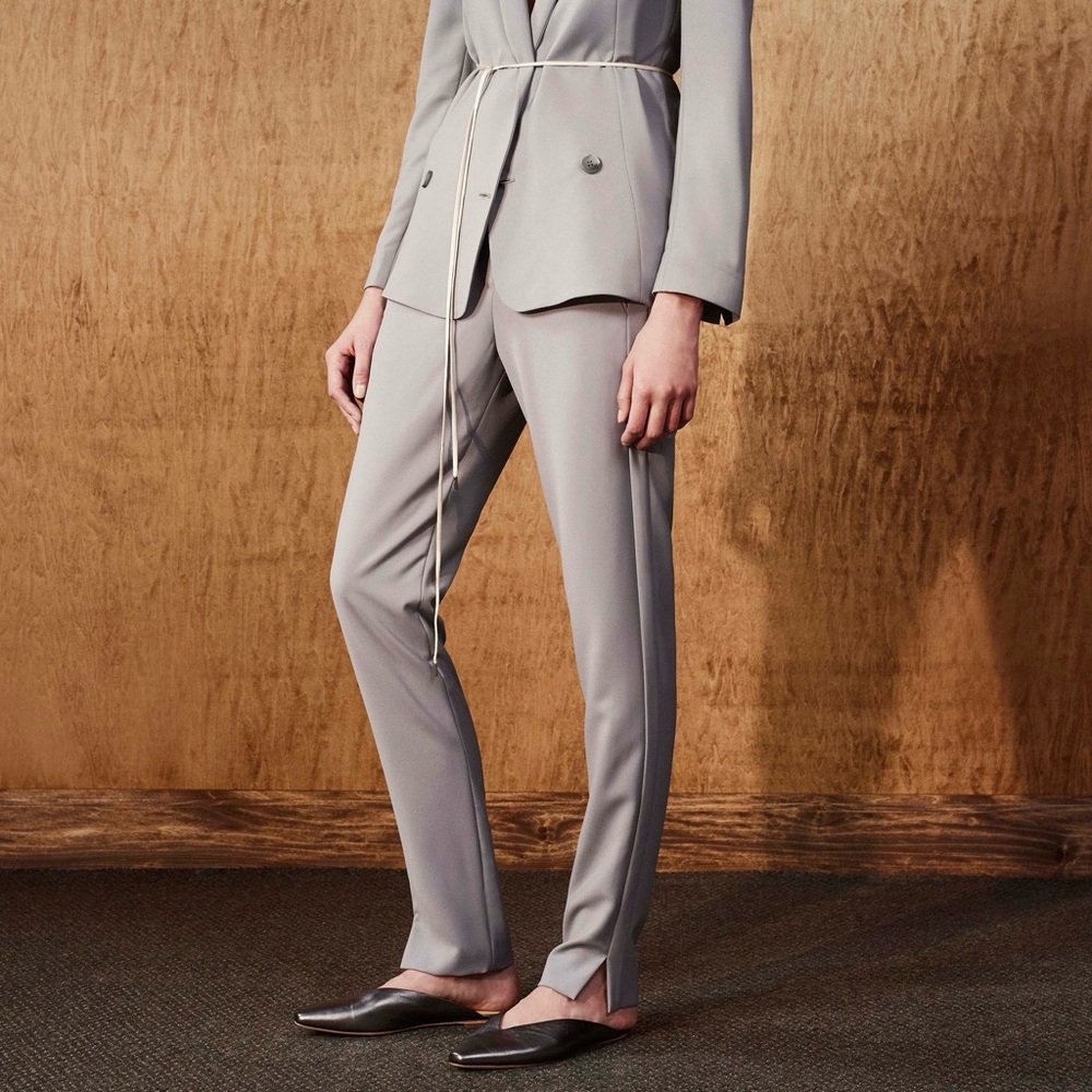 Halston Heritage Gray Trouser Pants 4